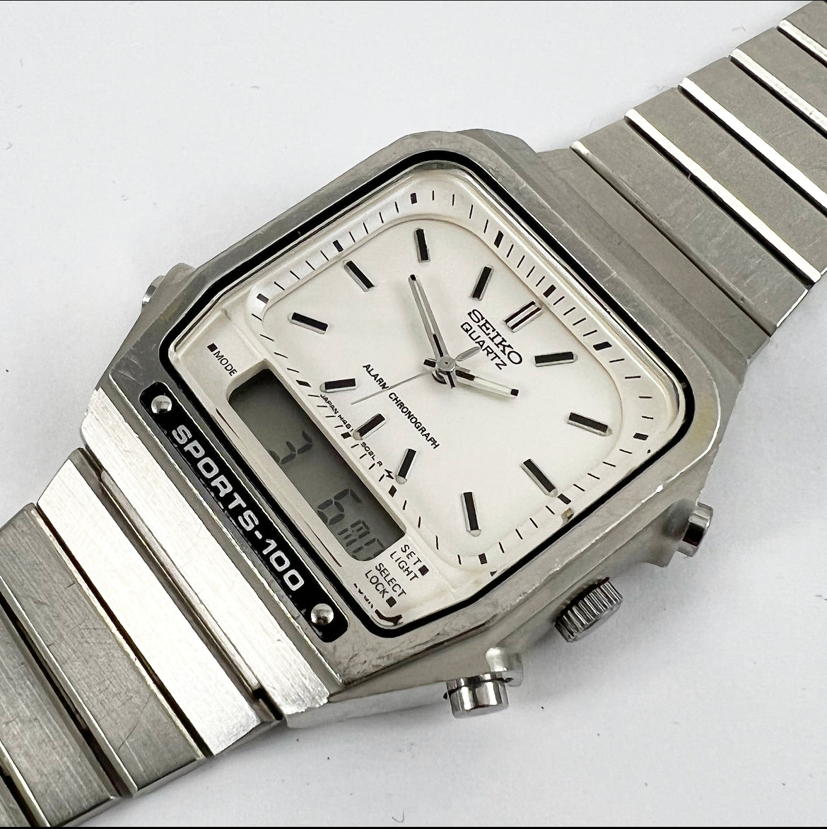 1987 Seiko Sports 100 H461-5020 Quartz Alarm Chronograph – Mornington  Watches