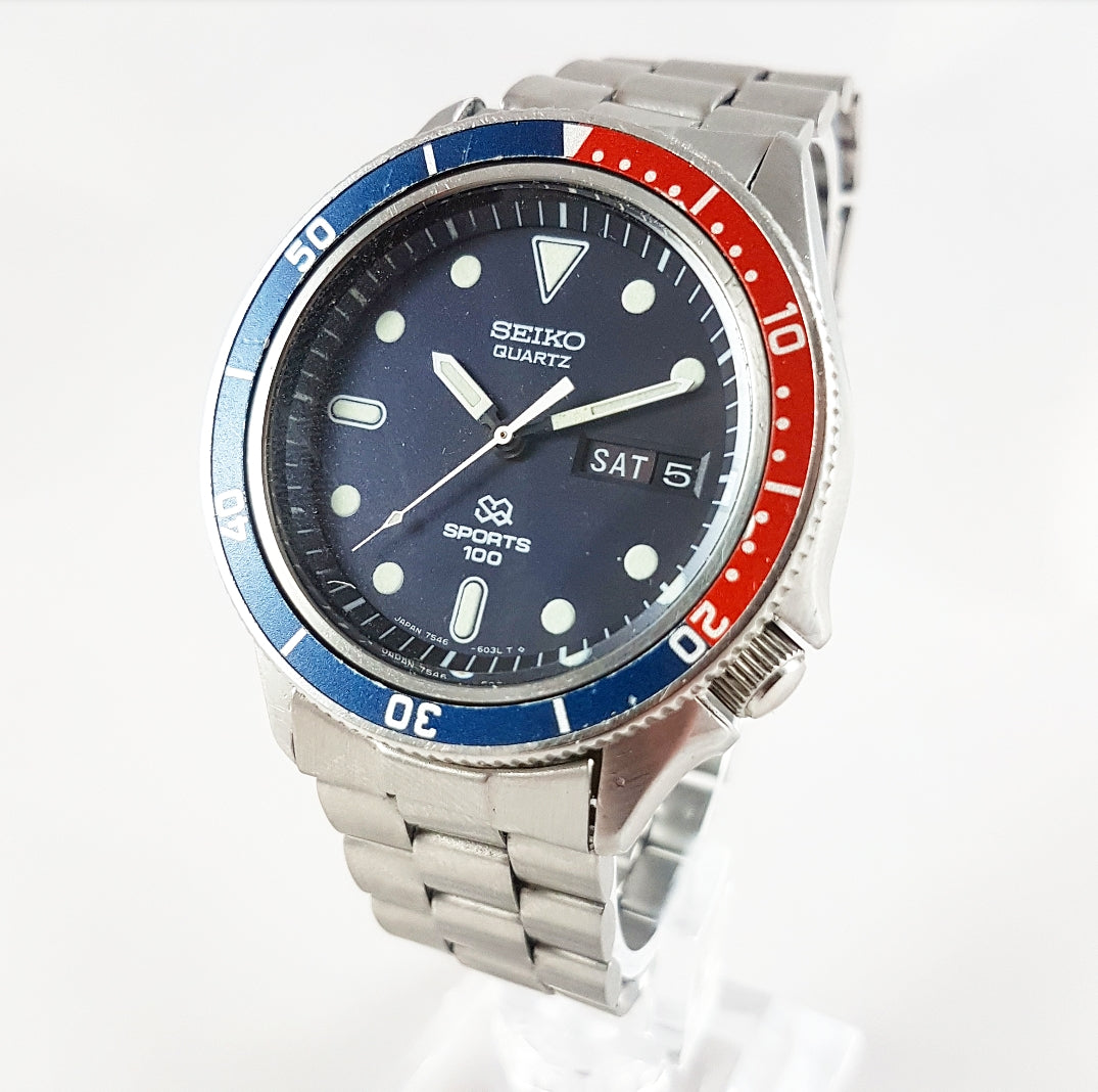 1979 Seiko SQ Sports 100 Pepsi Quartz – Mornington Watches