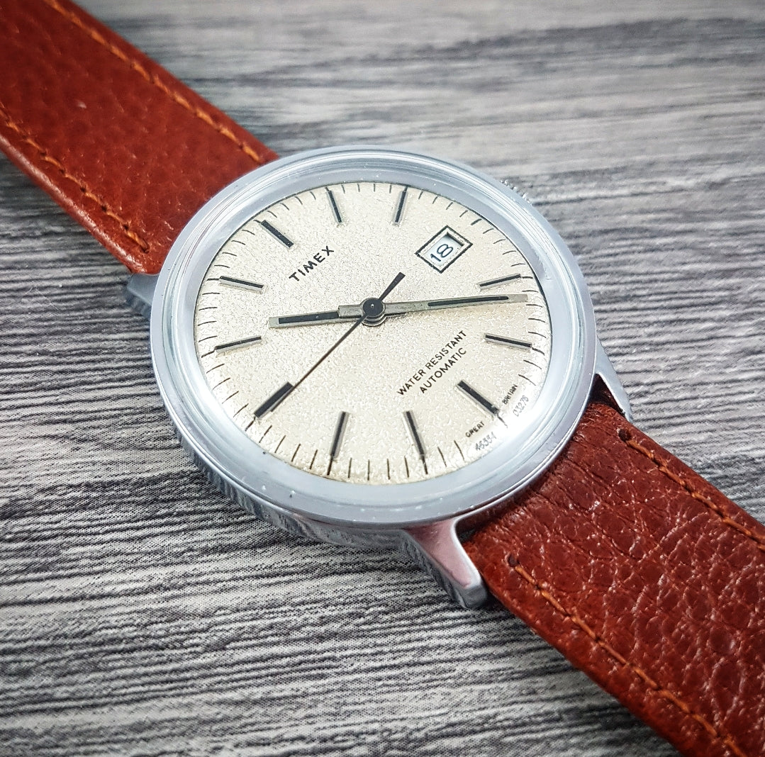 1976 Timex Automatic (Textured Dial) – Mornington Watches