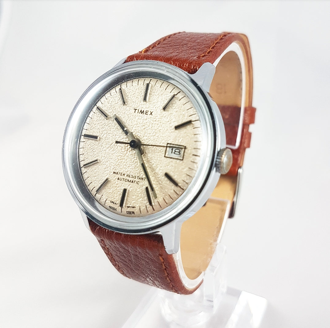 1976 Timex Automatic (Textured Dial) – Mornington Watches