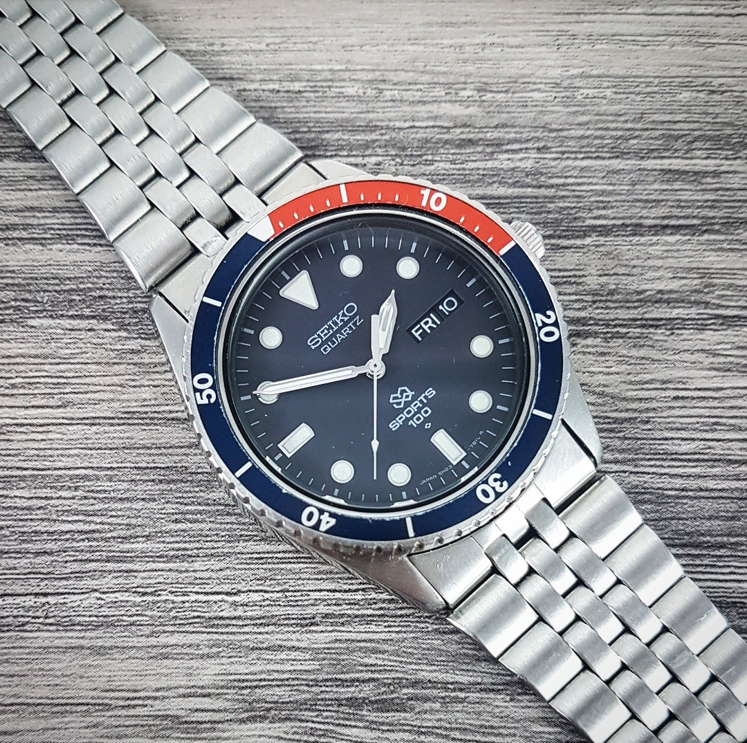 1988 Seiko SQ Sports 100 Pepsi Quartz – Mornington Watches