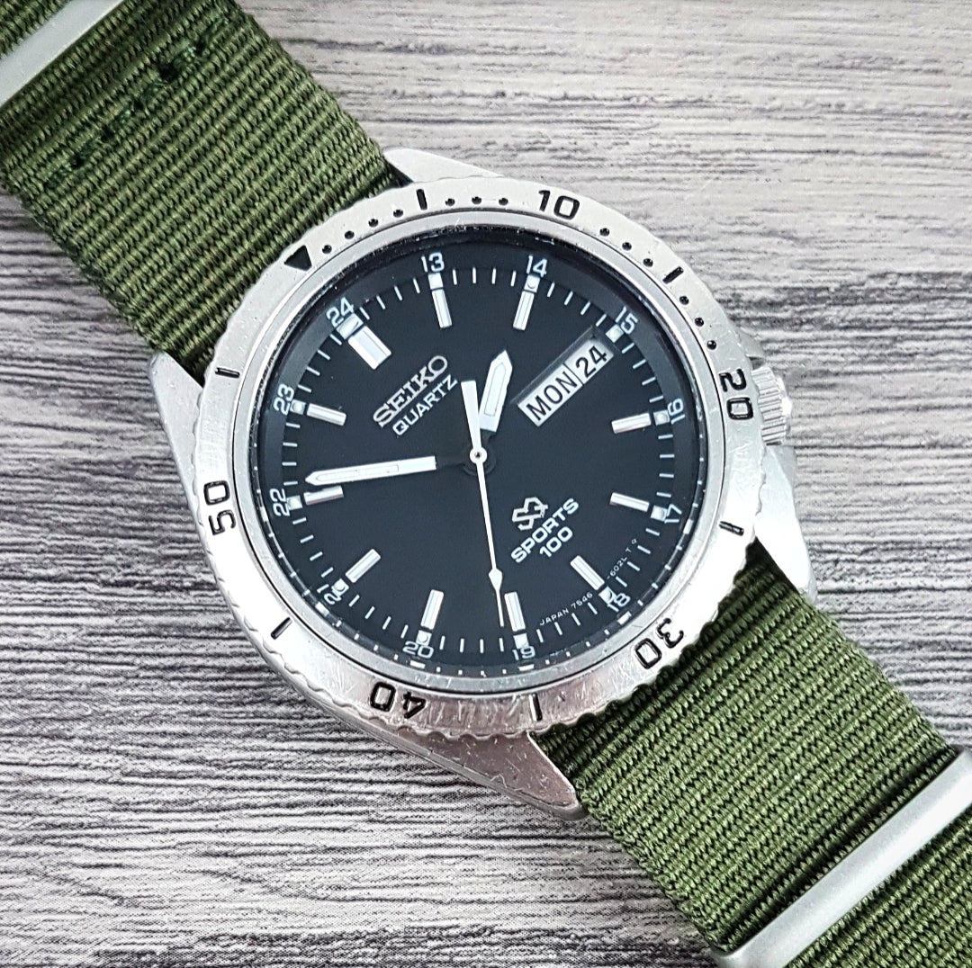 1979 Seiko SQ Sports 100 7546-6020 Quartz – Mornington Watches