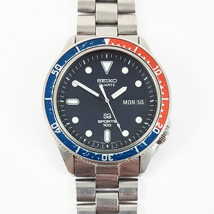 1979 Seiko SQ Sports 100 7546-6040 Pepsi Quartz – Mornington Watches