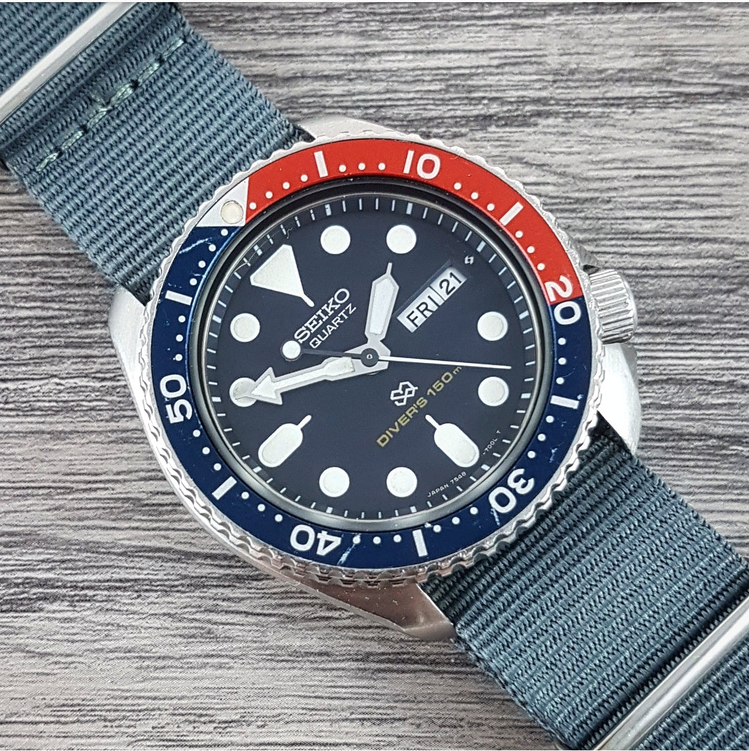 1981 Seiko SQ 7548-700B Pepsi Quartz Diver's 150m – Mornington Watches