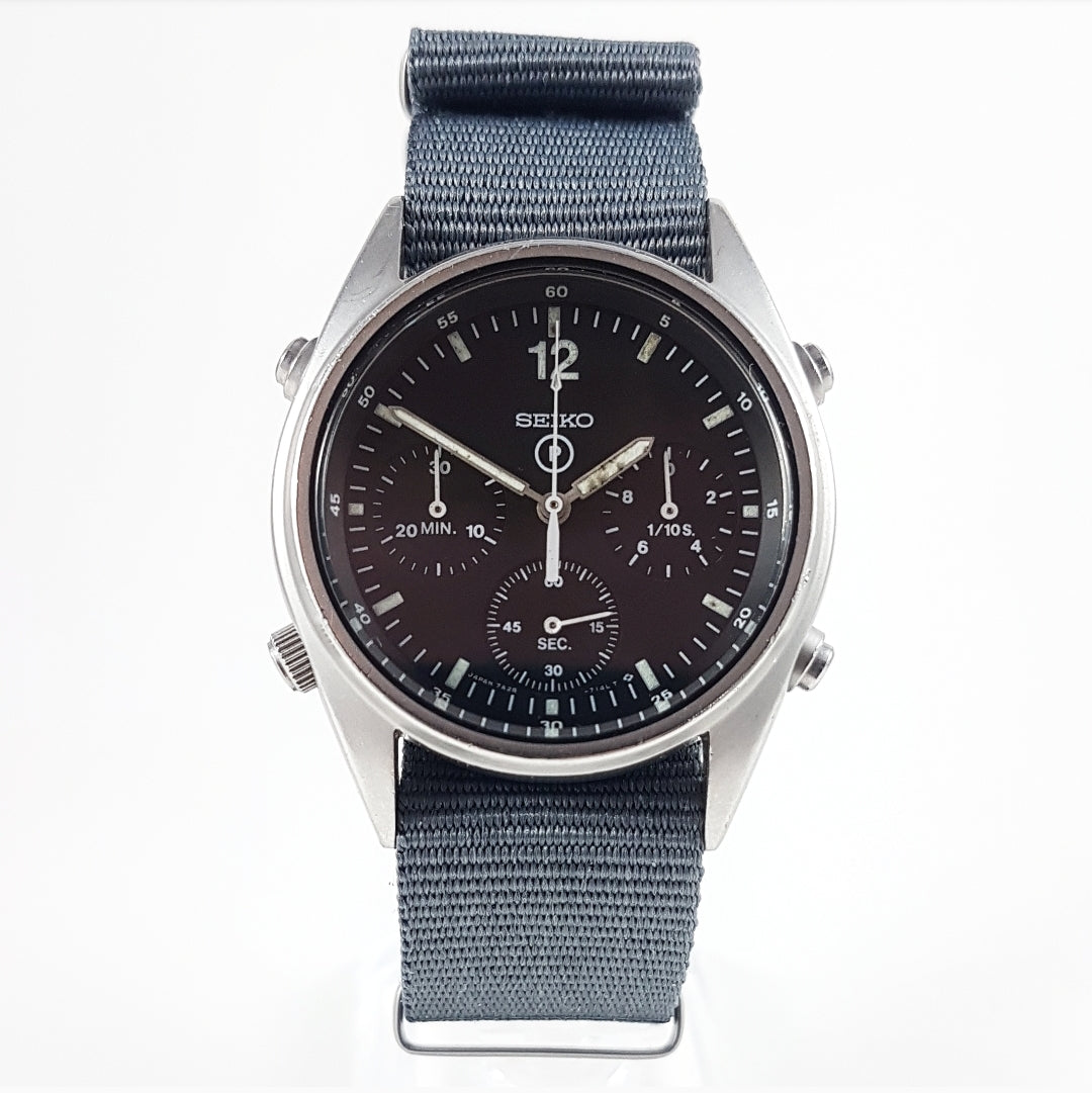 1988 Seiko Gen 1 7A28-7120 Quartz Chronograph (MOD RAF Issued) – Mornington  Watches