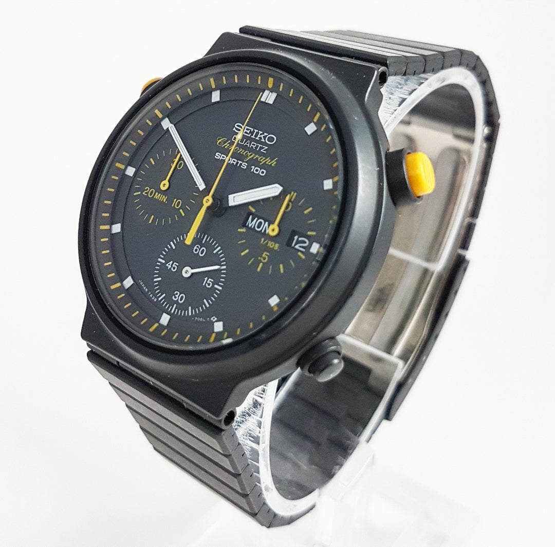 1984 Seiko SQ Sports 100 7A38-704B Quartz Chronograph – Mornington Watches