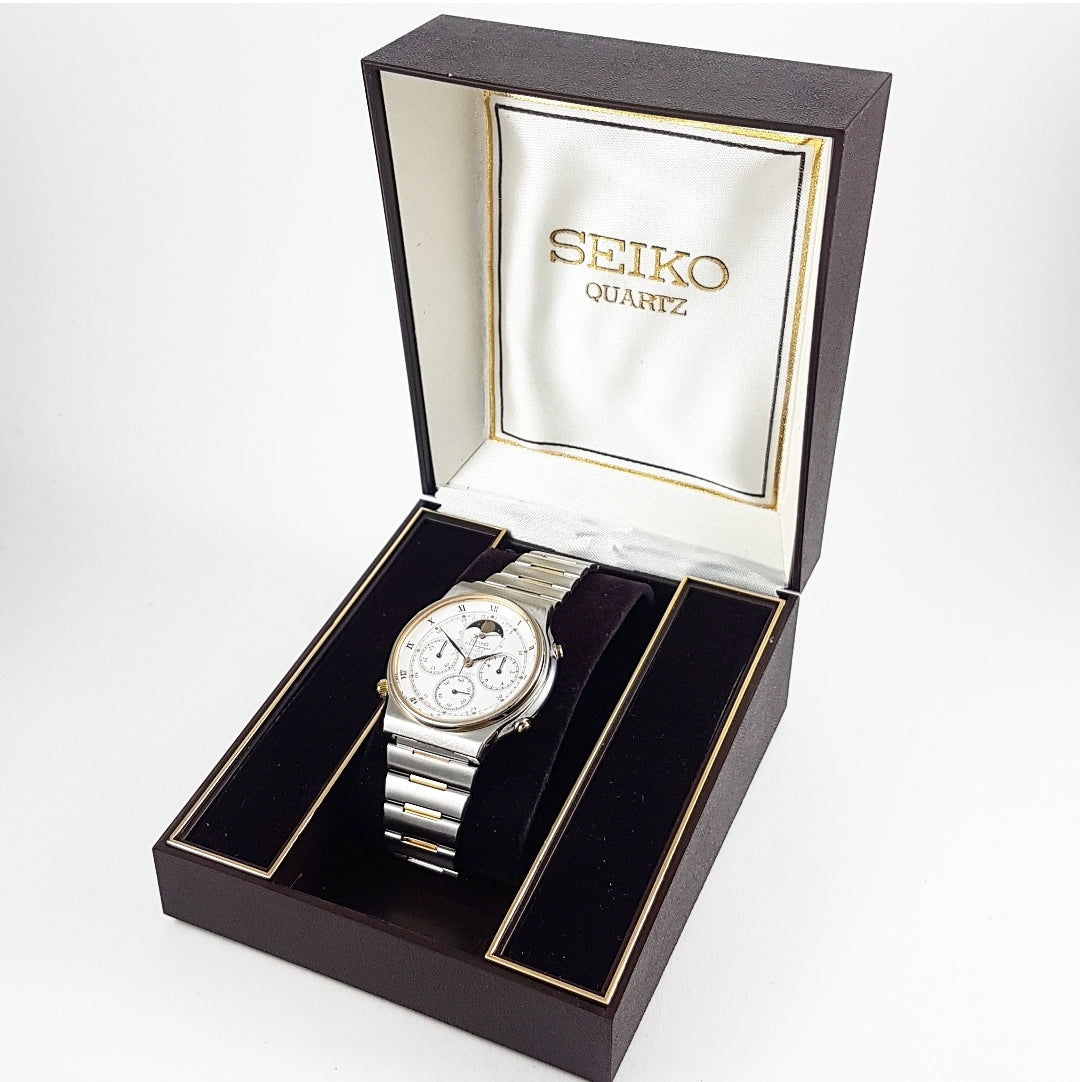 1985 Seiko SQ 7A48-7009 Sports 100 Quartz Chronograph (Full Set) –  Mornington Watches