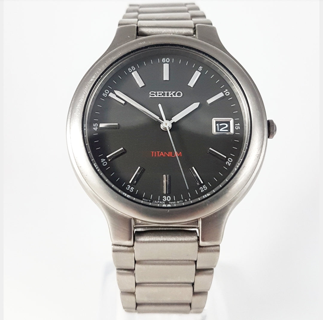 1997 Seiko Quartz 7N42-8100 Titanium – Mornington Watches