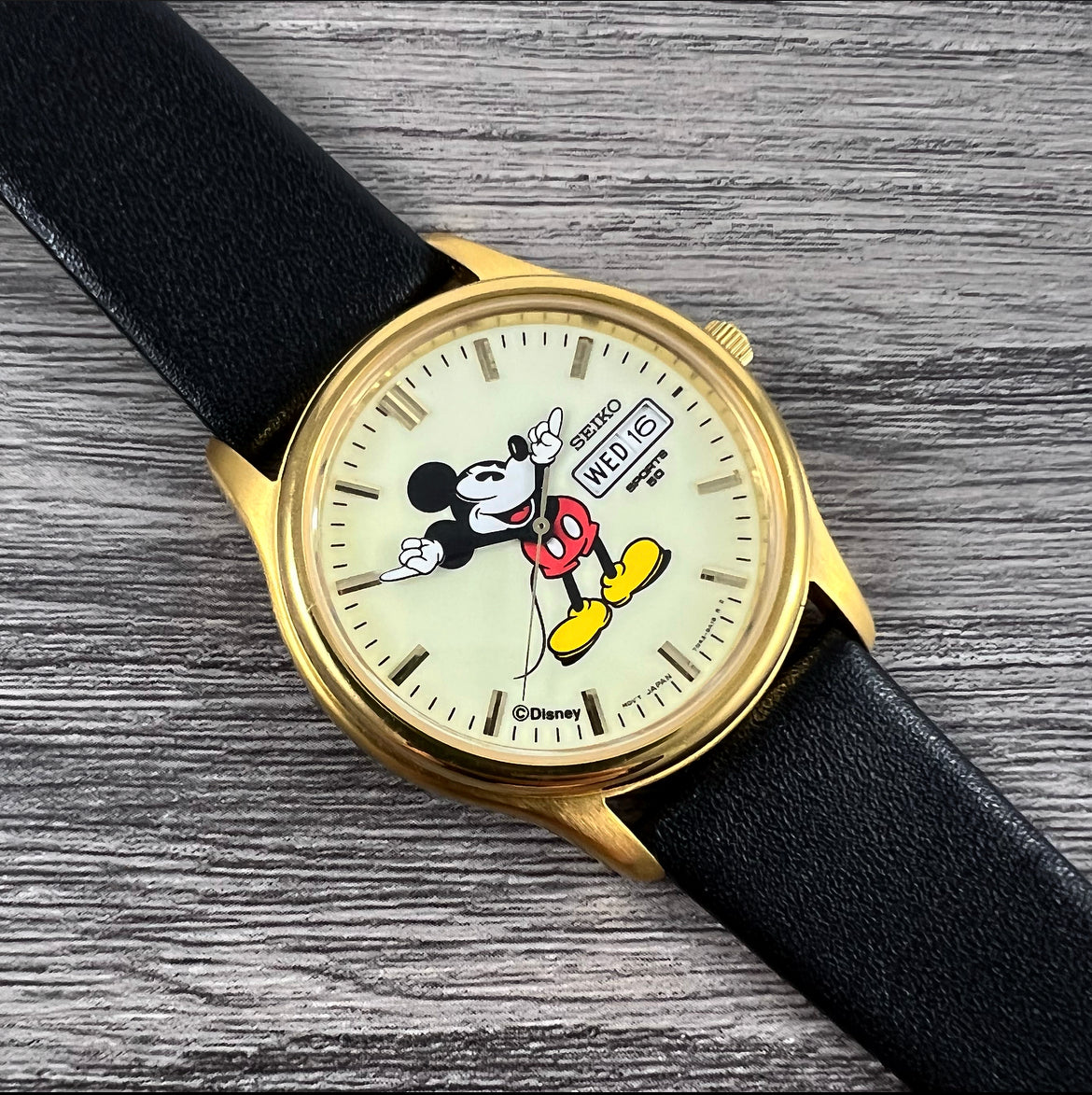 1995 Seiko Sports 50 Mickey Mouse 7N43-9A00 Quartz – Mornington Watches