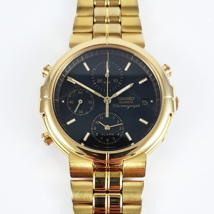 1988 Seiko Quartz Alarm Chronograph 7T32-6A0A – Mornington Watches
