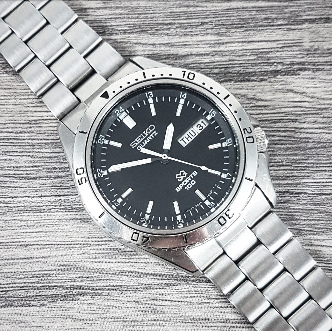 1978 Seiko SQ Sports 100 7546-6020 Quartz – Mornington Watches