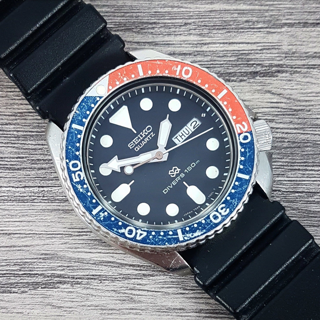 1982 Seiko SQ Quartz Divers 150m 7548-700B – Mornington Watches