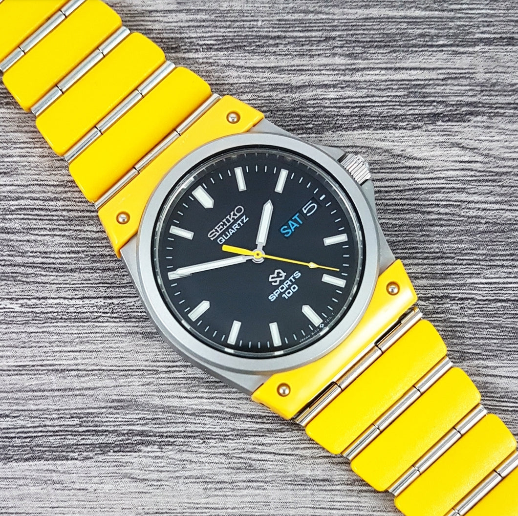 1984 Seiko SQ Sports 100 'Banana' 8123-7140 Quartz – Mornington Watches