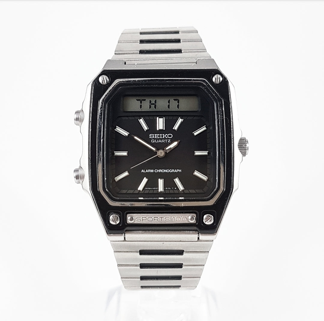 1982 Seiko Sports 100 H557-5099 Quartz Alarm Chronograph – Mornington  Watches