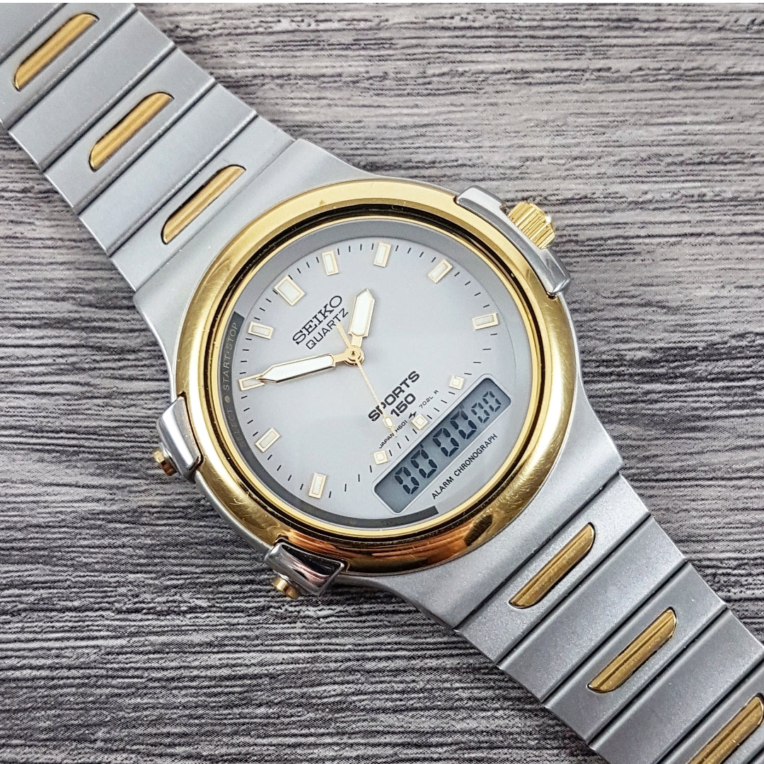 1987 Seiko SQ Sports 150 H601-7050 Quartz – Mornington Watches