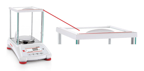 An Ohaus Pioneer balance and static bar.