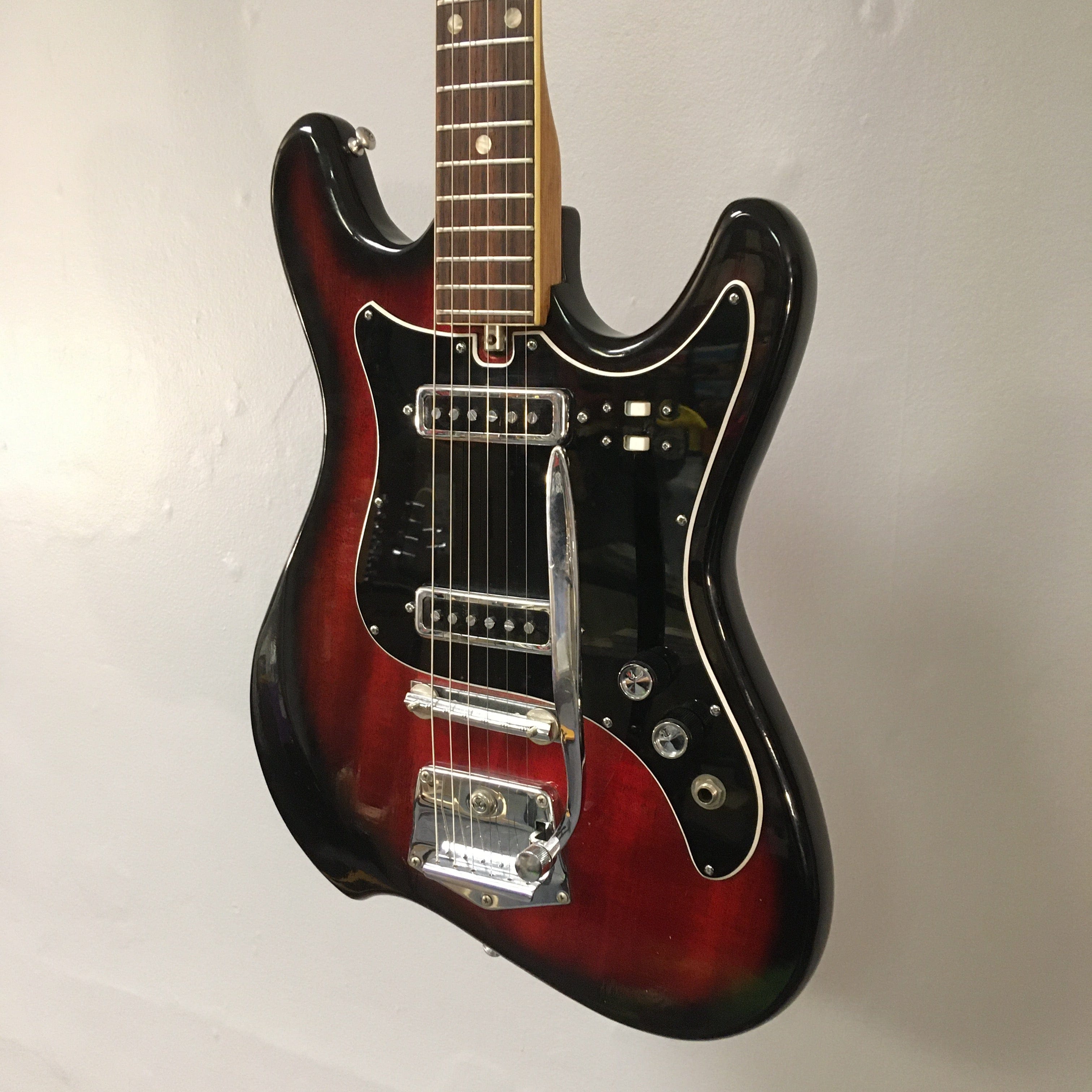 1968 Vintage Teisco Heit Deluxe Cherry Sunburst