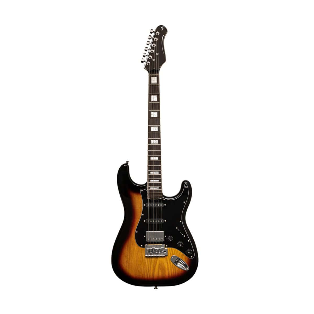 boom Legacy Alstublieft Stagg SES-60 Vintage Series S Style Sunburst Electric Guitar