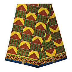 Kente African print fabric 6 yards