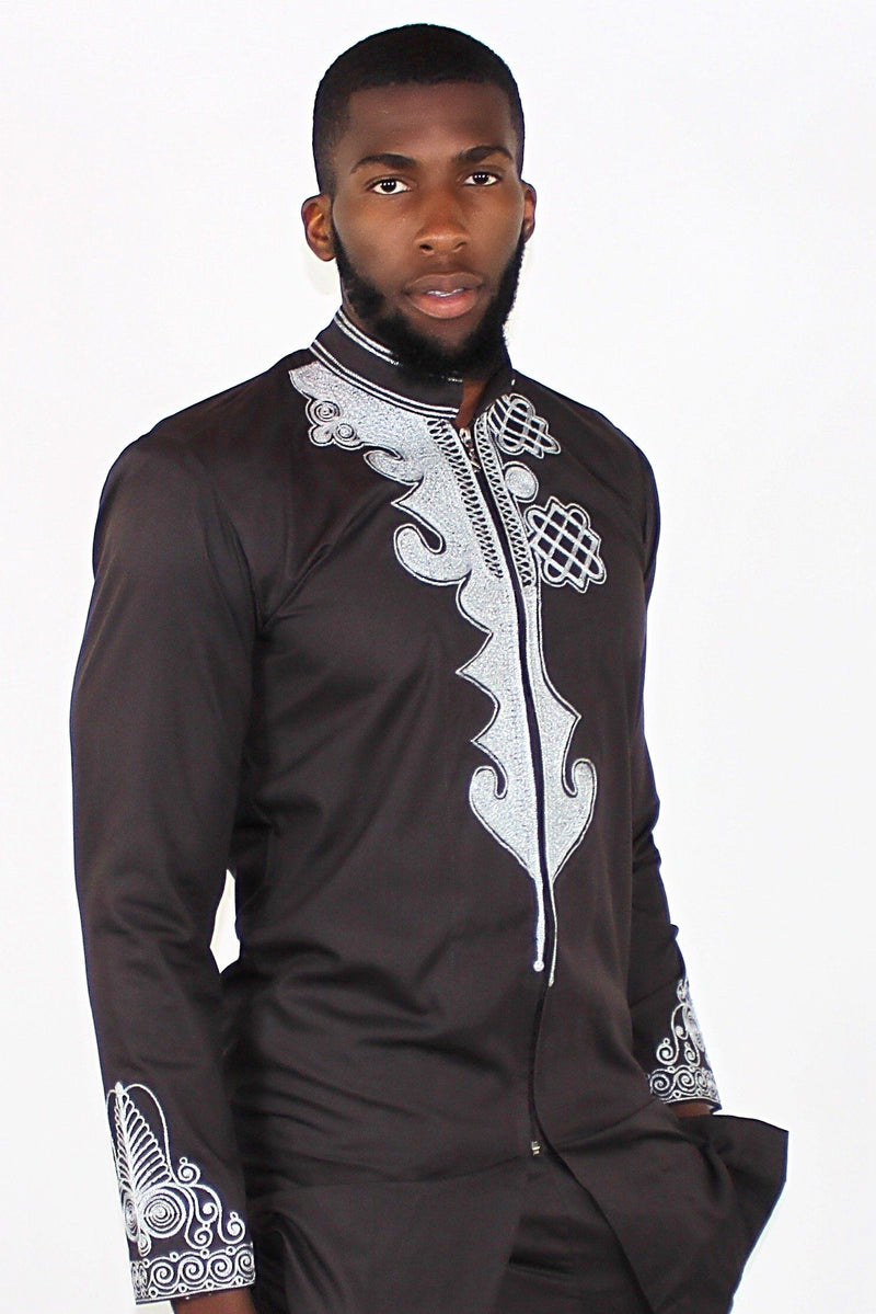 African Men's Wear Black Panther Wakanda inspired / t'challa costume ...