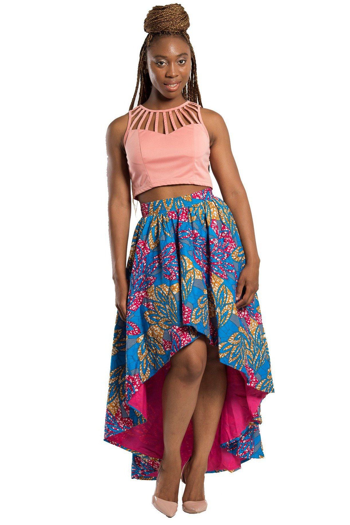 high low ankara skirt