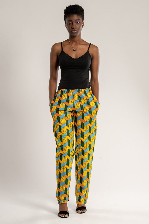 Duba Women's African Print Pants | Afrilege