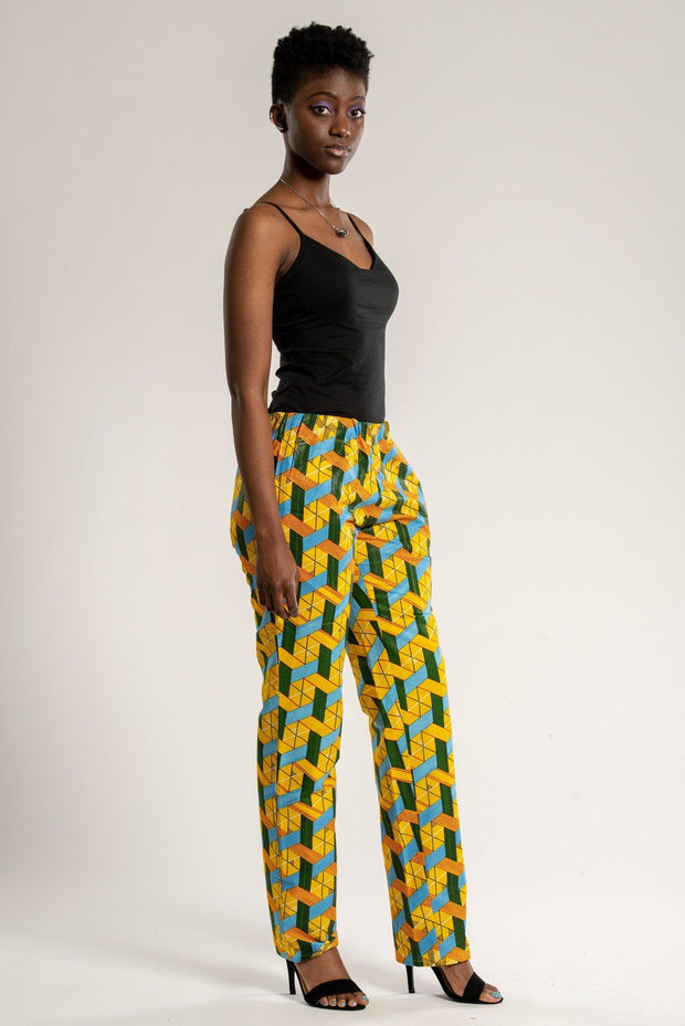 african print trousers for ladies