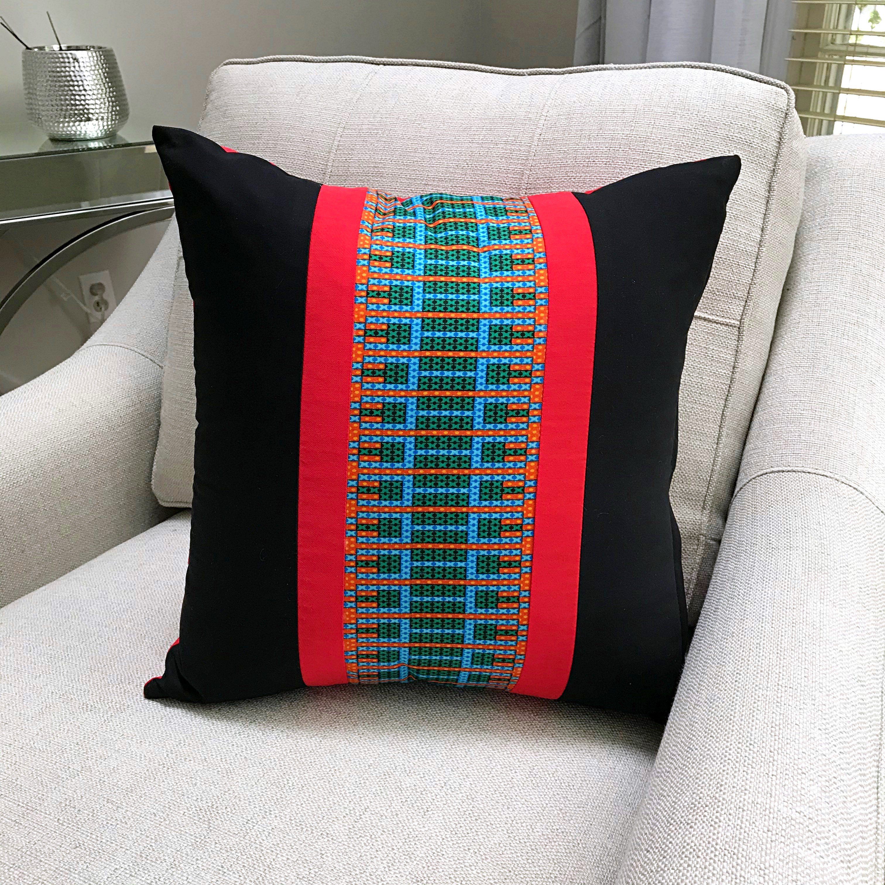 red and green cushions