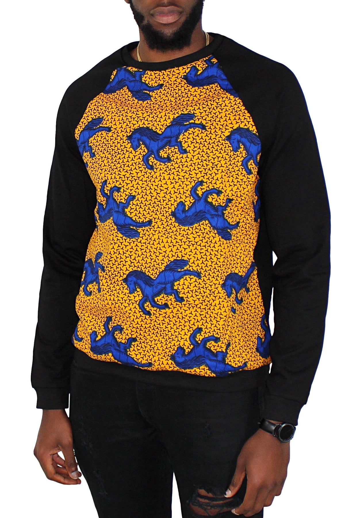 african print sweatshirt