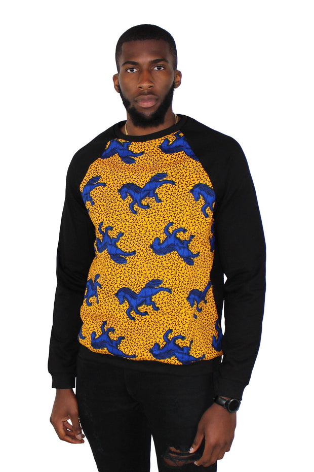 african print sweater