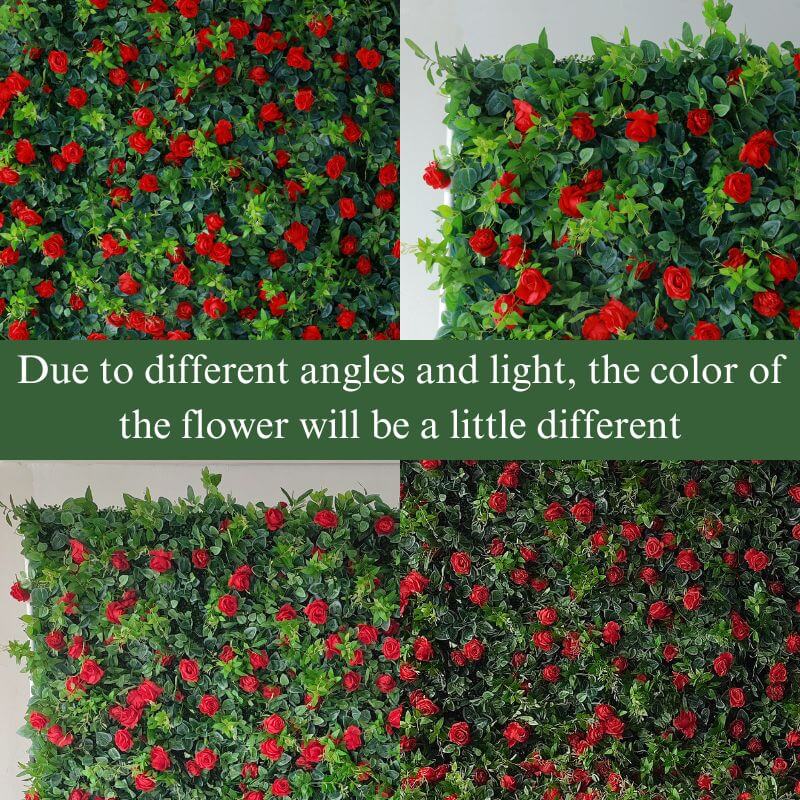 3D artificial wedding flower wall backdrop is vivid and realistic from all angles.