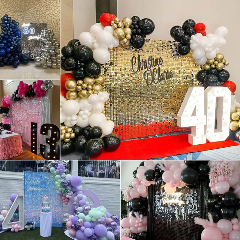 Black and Gold Birthday Party Decorations 50 Pieces Algeria