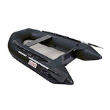 Aleko Inflatable Boat With Air Deck Floor- Black - Reel Fishermen