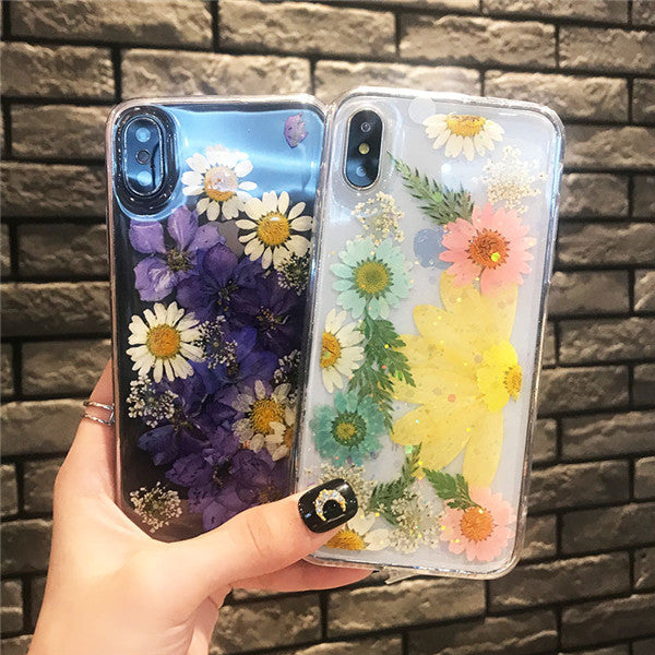 

Husa creativa cu model floral pentru iPhone
