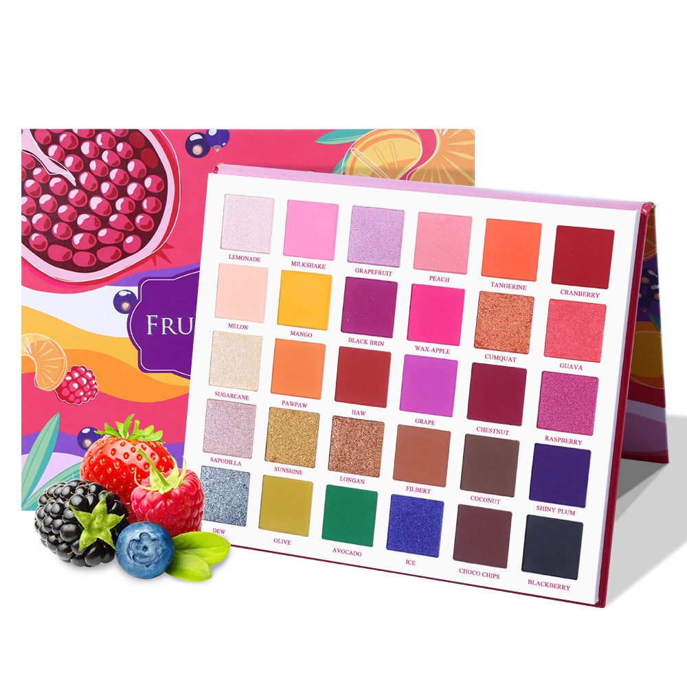 Paleta Fruit Pie cu 30 de nuante de fard pentru machiajul ochilor, perlate sau mate