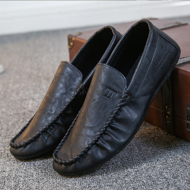 Mocasini moderni pentru barbati, din piele ecologica, pantofi comozi pentru exterior, cu talpa flexibila, potriviti pentru sofat