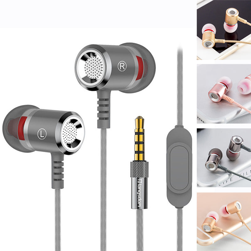 Casti in ear M400, Colorate, HIFI, casti earbuds, BASS pentru Telefon