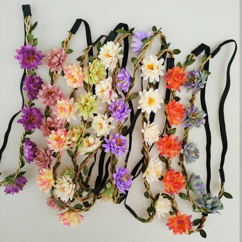 Bentita pentru cap, cu flori, pentru fete si femei, o bentita elastica pentru par din gama accesoriilor si podoabelor pentru par