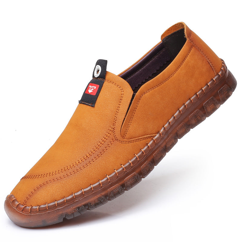 

Pantofi casual și confortabili pentru bărbați, din piele cu talpă flexibilă, ușor de încălțat
