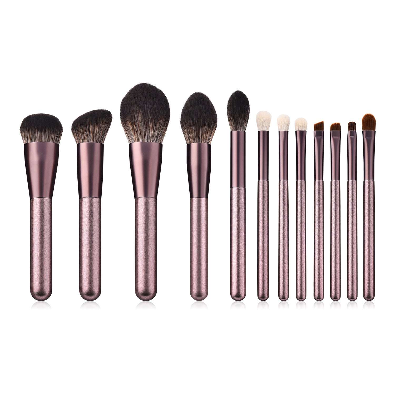 12pcs Pensula Machiaj Fard de Ochi, Sprancene, Pudra Blush, Pensula Cosmetica, Ustensile Machiaj