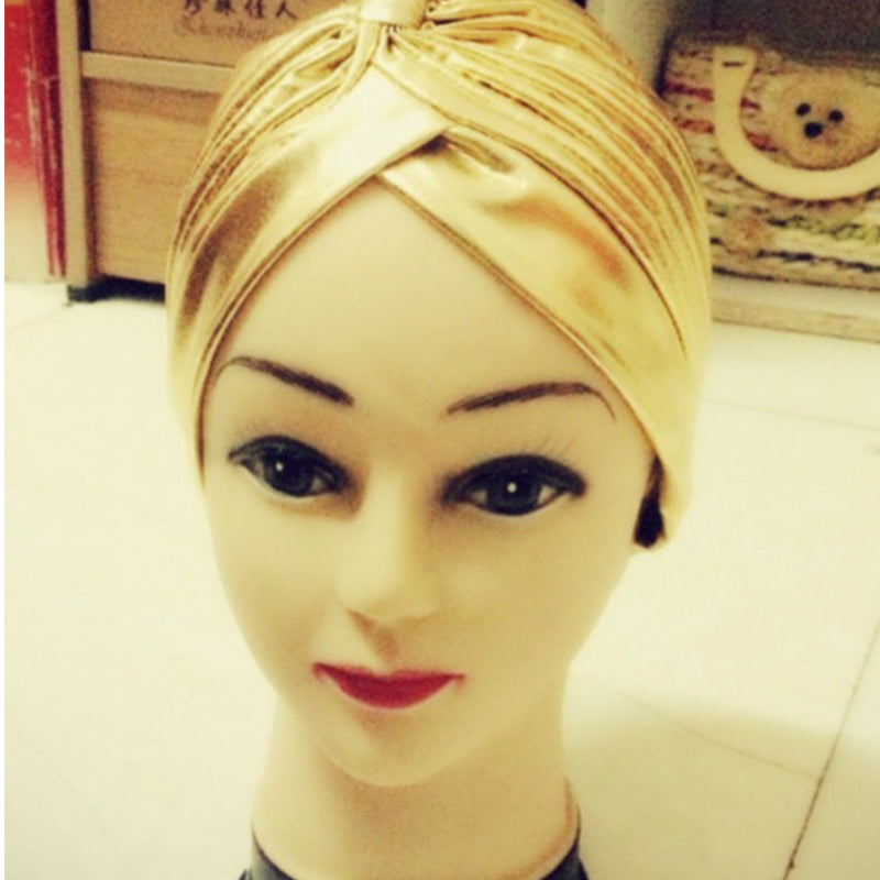 Boneta Baotou, tip yoga, street dance, in stil indian, ce poate fi folosita si drept casca de dus, o bereta din gama accesoriilor vestimentare pentru femei