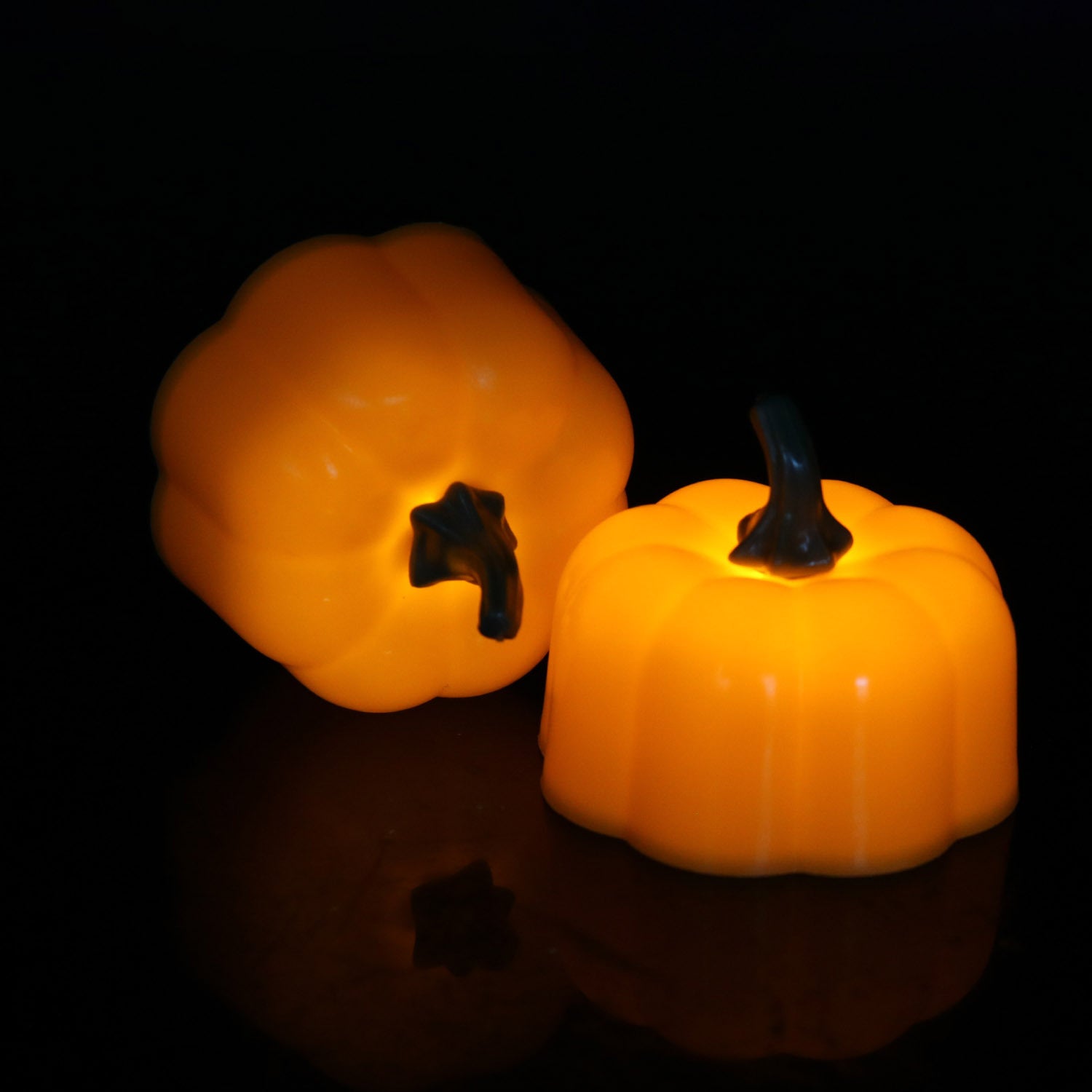 12 bucati Lampa cu led Dovleac pentru Halloween, Petrecere, Decoratie, Lampa de pat, Decoratiuni casa