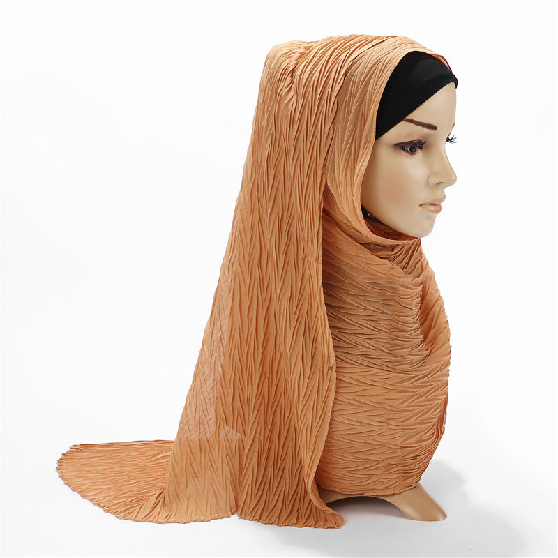 E?arfa model nou pentru femei, hijab din material delicat, ?al lung in stil musulman, e?arfa stralucitoare