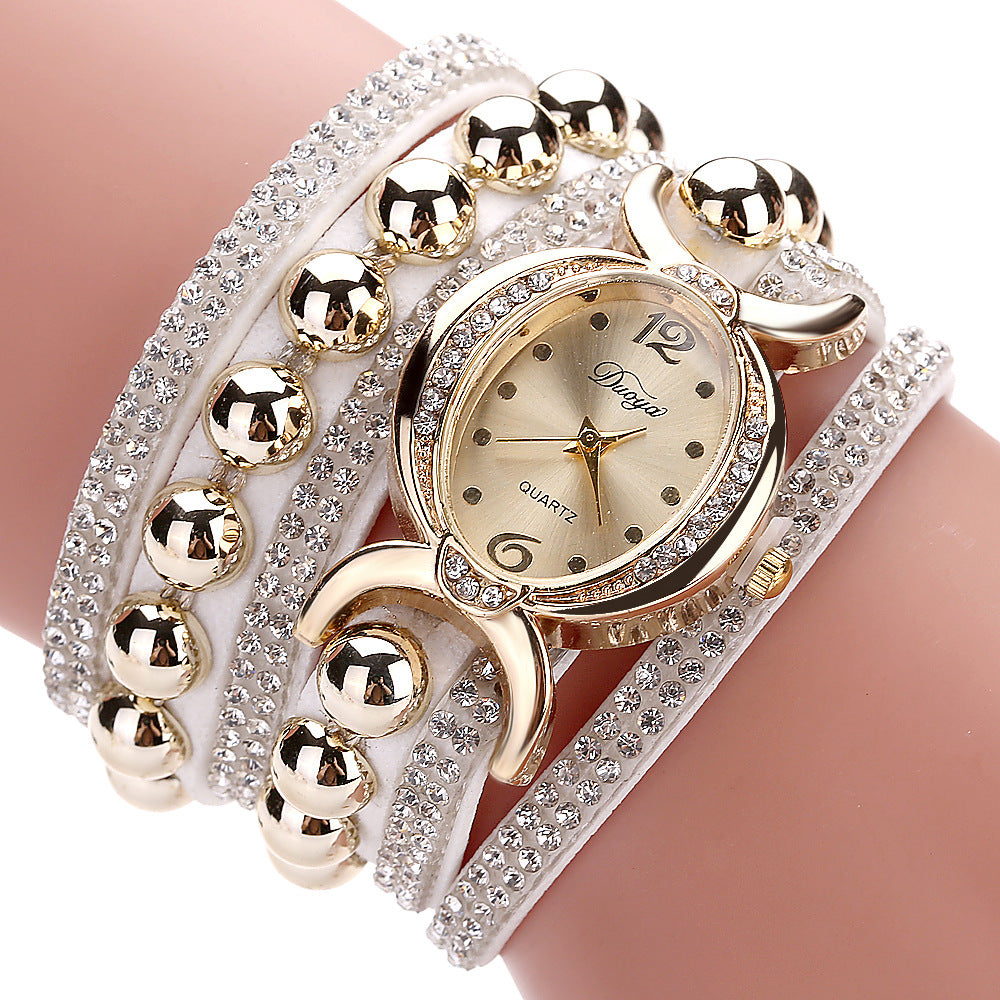 Ceas de mana pentru femei, accesoriu vestimentar pentru rochiile de vara, un ceas cu Quartz si diamante incrustate, ecran elipsoidal, un ceas de mana sic, din aliaj