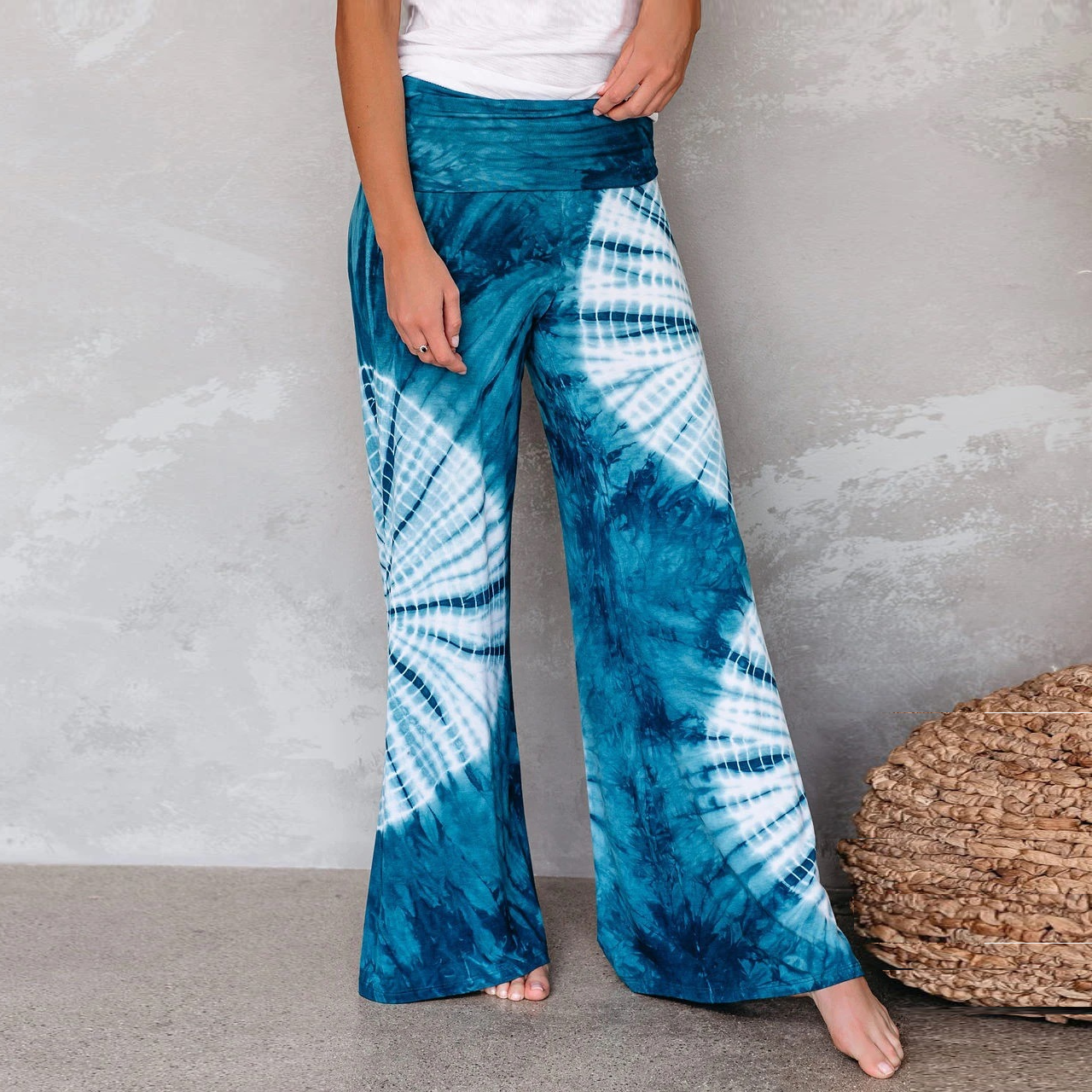 

Pantaloni de buzunar imprimați pentru femei