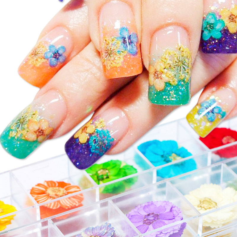 Ornamente Unghii, 12 Culori, Nail Art, Flori, Floarea Soarelui