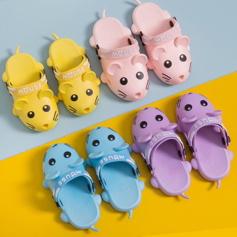 Sandale de vara pentru copii, papuci cu personaje animate simpatice, cu soricei