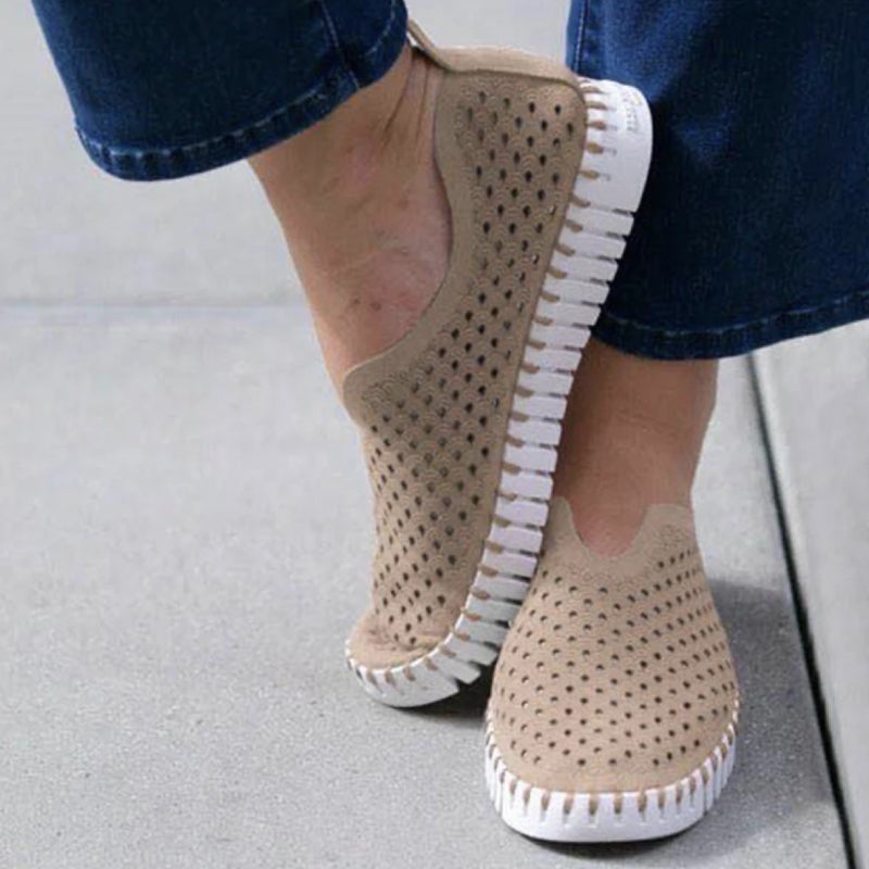 

Femei pantofi casual din plasă respirabil încălțăminte plată pantofi leneși