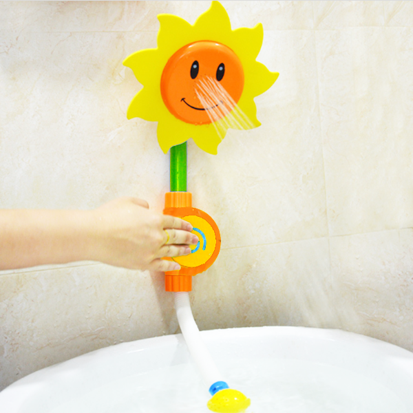 

Accesoriu nostim pentru para de duș, pentru copii, în formă de floarea soarelui