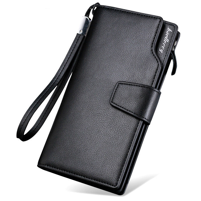 Nou model de portofel barbatesc, casual, multifunctional, tip borseta business, un portmoneu format lung, cu fermoar, gen geanta de telefon